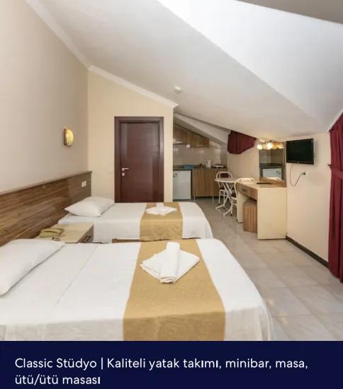 Marmaris Zentrum kiralık möbliertes 1+0 Apartment