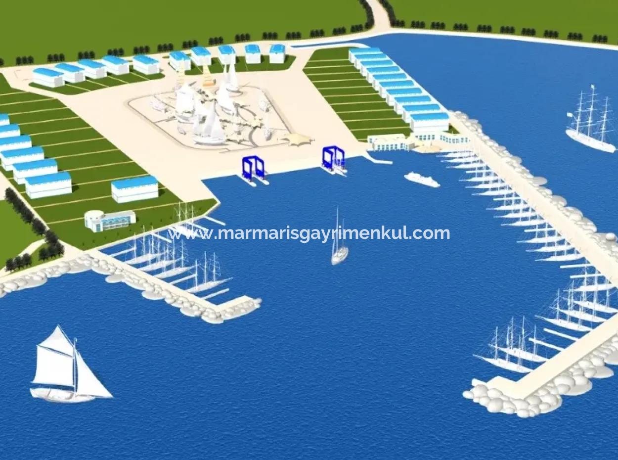 Das Land Zum Verkauf Von Marmaris In Der Nähe Des Meeres Grundstück Hotels, Marina, Yacht Club Land 4000 M2