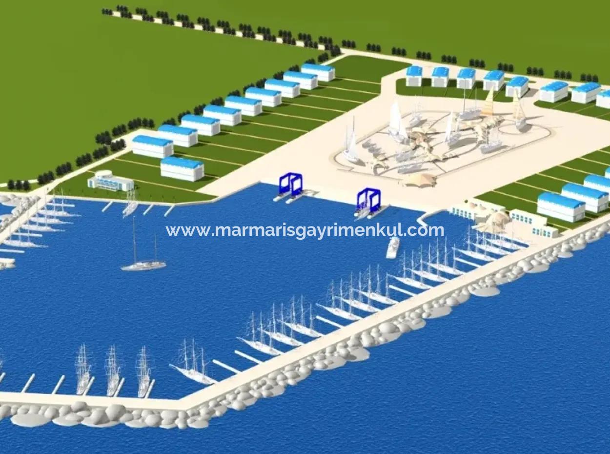 Das Land Zum Verkauf Von Marmaris In Der Nähe Des Meeres Grundstück Hotels, Marina, Yacht Club Land 4000 M2