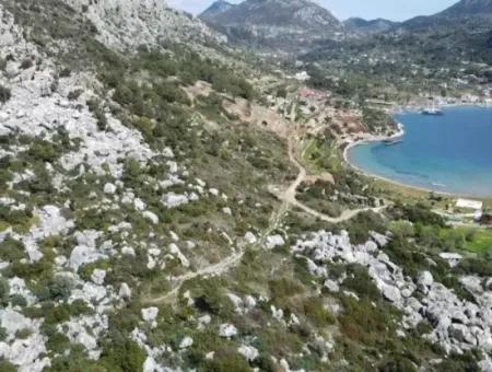 Feld Zum Verkauf Im Dorf Marmaris Söğüt Mit 500 M2 Meerblick 20 Meter Zum Meer