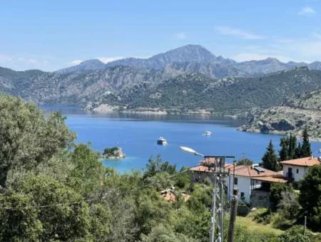 3 Zimmer 1 Wohnzimmer 140M2 2 Villen Zum Verkauf Mit Pool Mit Herrlichem Meerblick Im Viertel Selimiye Im Bezirk Marmaris