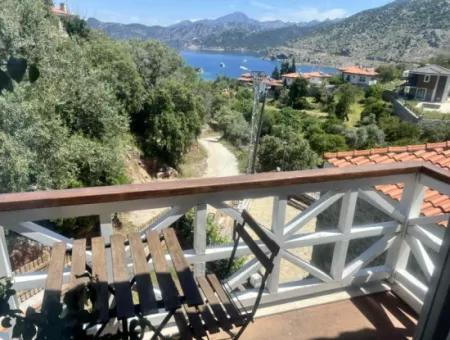 3 Zimmer 1 Wohnzimmer 140M2 2 Villen Zum Verkauf Mit Pool Mit Herrlichem Meerblick Im Viertel Selimiye Im Bezirk Marmaris