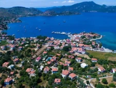 3 Zimmer 1 Wohnzimmer 140M2 2 Villen Zum Verkauf Mit Pool Mit Herrlichem Meerblick Im Viertel Selimiye Im Bezirk Marmaris