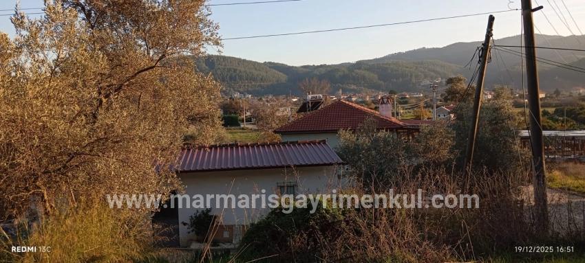 1186 M2 Plot Of Land For Sale In Akyaka, 8 Km Away, With A Planned 15-room Villa Project.