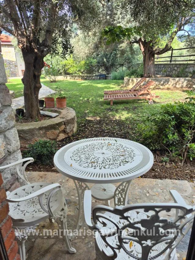 In Selimiye, A 2+1 Sea View Detached Stone House For Sale