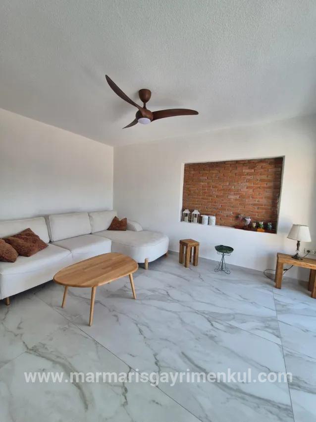 In Selimiye, A 2+1 Sea View Detached Stone House For Sale
