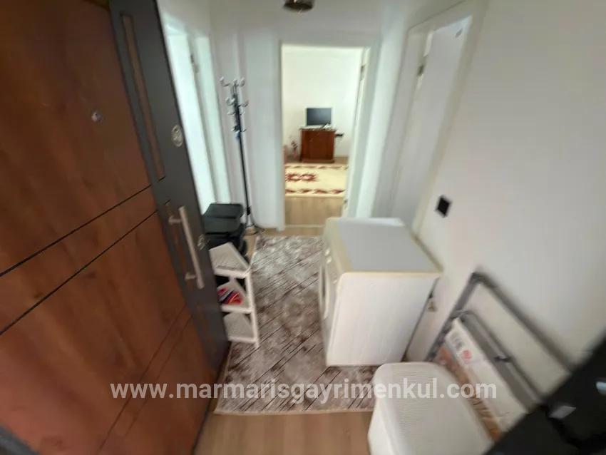In the centre of Dalaman furnished 1+1 rental zero flat