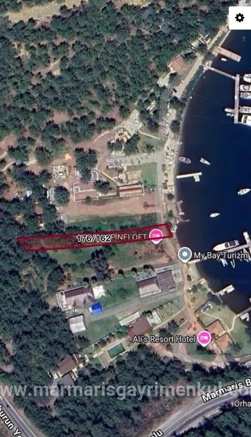 Marmaris Orhaniye village In the sea zero 1137 m2 Private property
