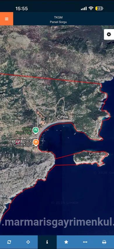 Marmaris Farm village In 2500m2 sea nearby for sale Private property