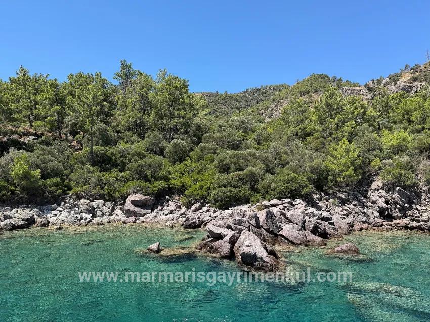 Marmaris Turunç cove with sea zero 4700 m2 controlled usage area