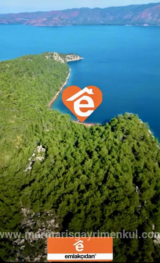 Marmaris Orhaniye neighbourhood has a 6000 m2 Private Jetty existing for sale bay