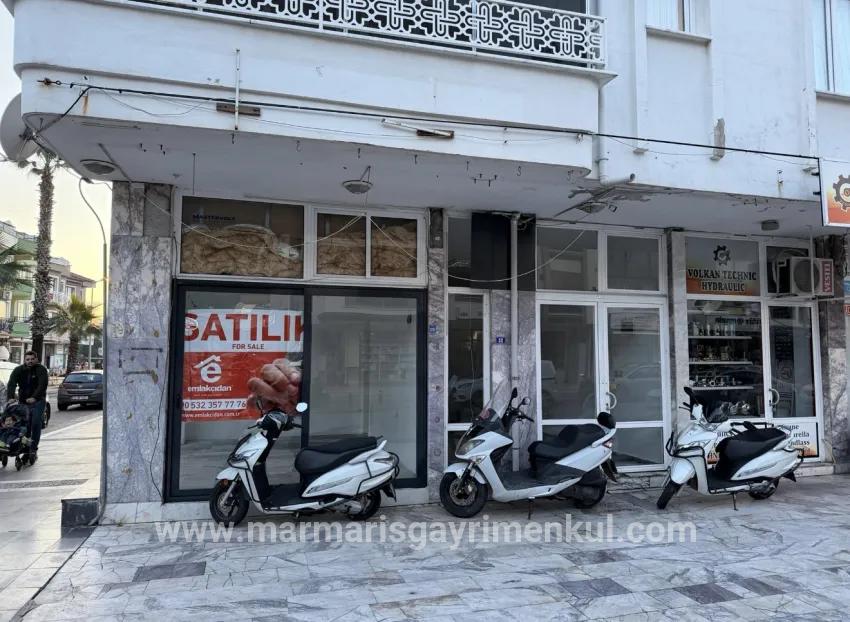 In the Marmaris marina area, 2 shops for sale, single price 60.000 Tl, rental Income available