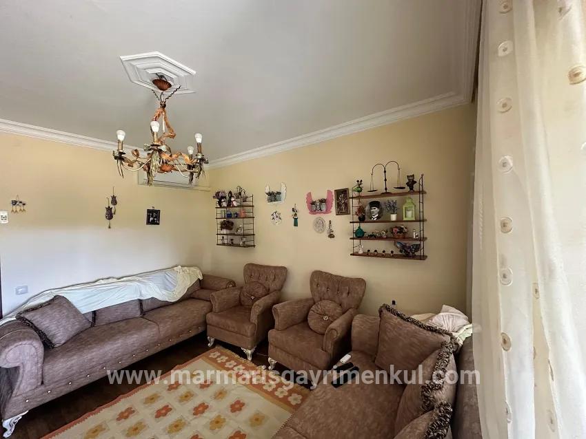 In Hisarönü, 2+1 Furnished Rental Flat – 100 m to the Coast