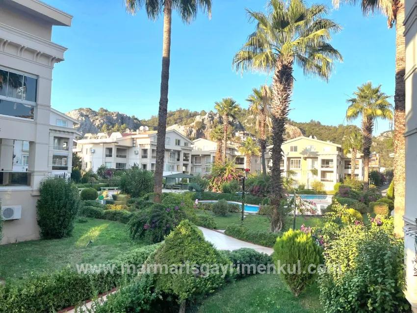Marmaris's most prestigious site for sale 3+1 upper duplex apartment