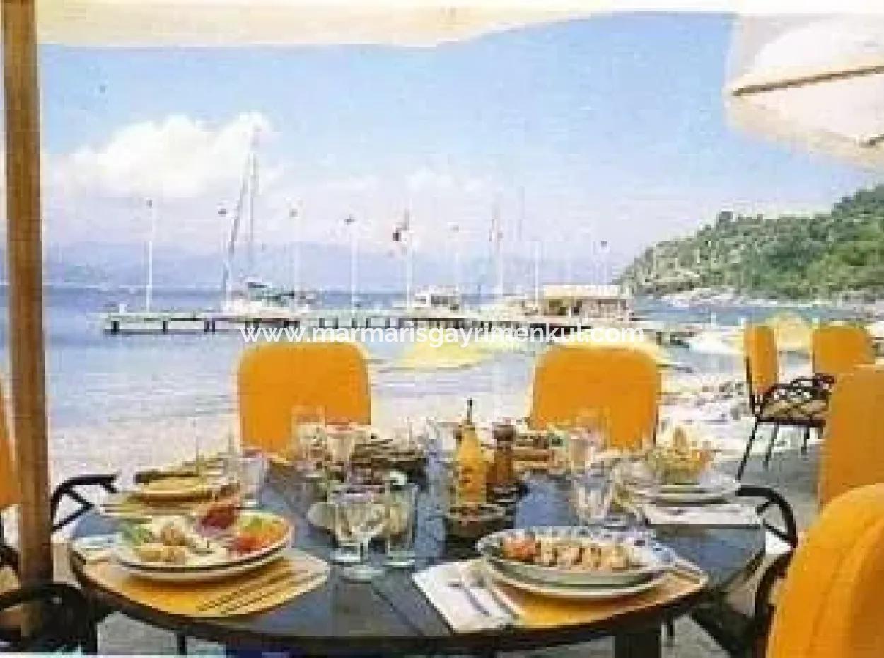 Marmaris,For Sale Built On A Plot Of 5000 M2 E 18 Km Away From The Villa And The Existing Pier Restaurant