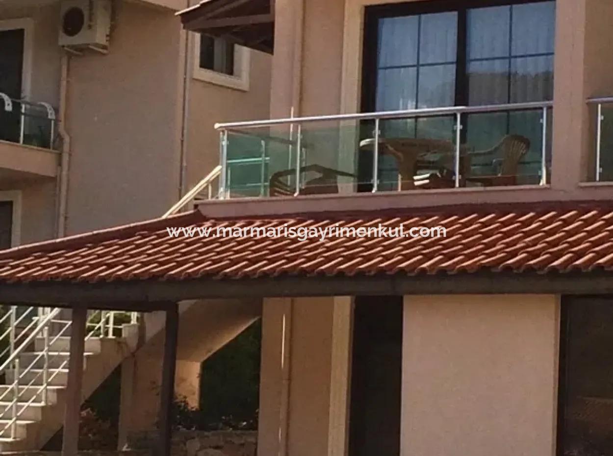 Super Luxury Duplex Apartment With Swimming Pool In Icmeler, Within The Site