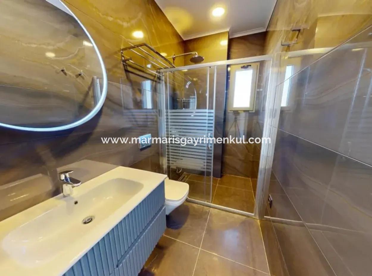 4 Rooms 1 Living Room Custom-Made Villa In 800M2 Plot With Swimming Pool With Magnificent Sea View In Marmaris Gökbel Area