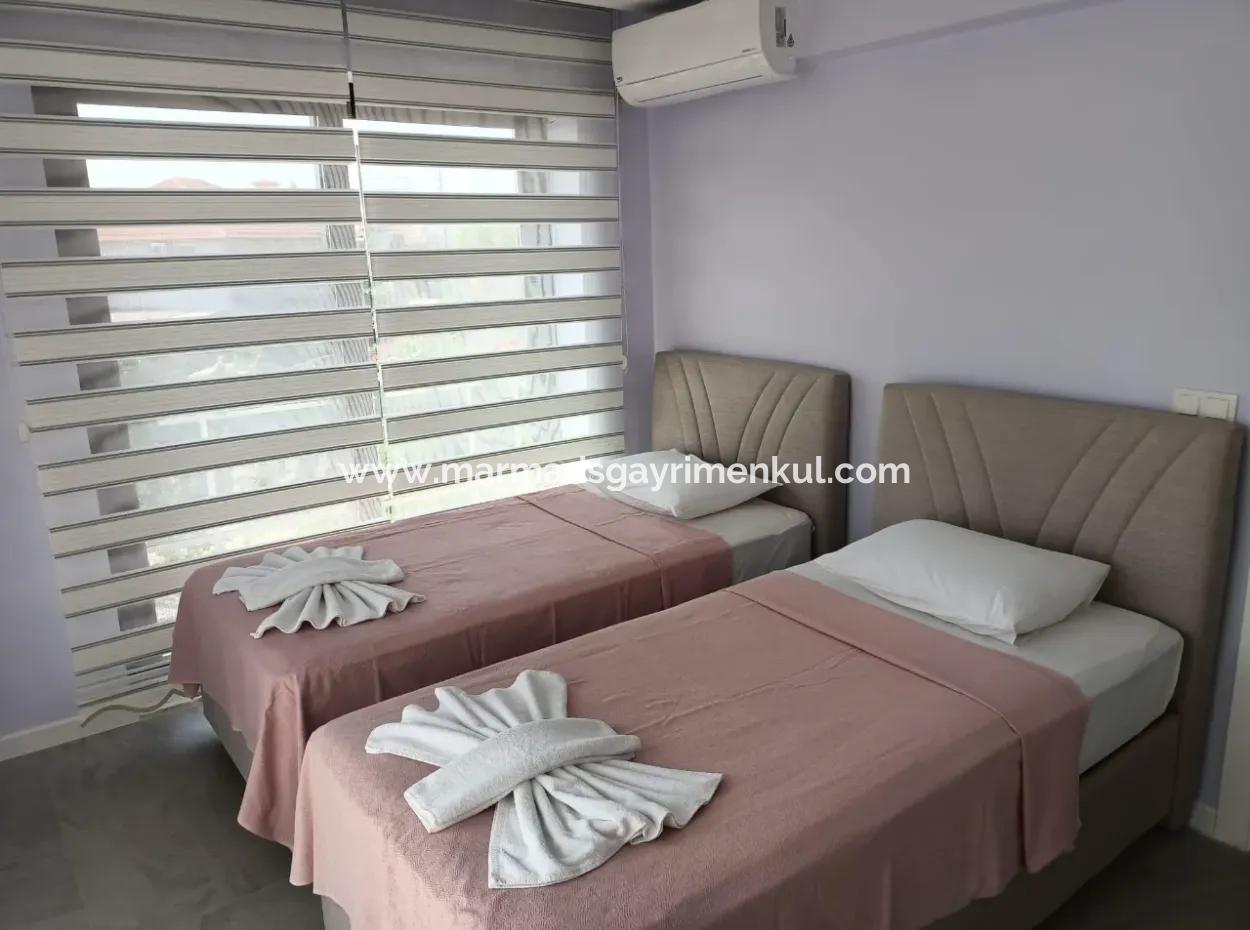 Villa For Sale In Marmaris Söğüt Village, With Magnificent Sea View, Swimming Pool, Parking, 3 Rooms, 1 Living Room, Garden, 200M2 Usage Area