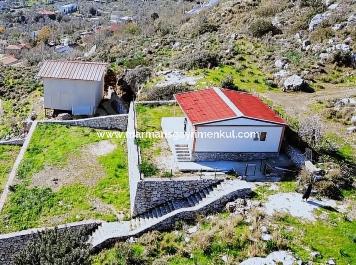 2100M2 Prefabricated Village House With Sea View For Sale In Söğüt Village, Marmaris