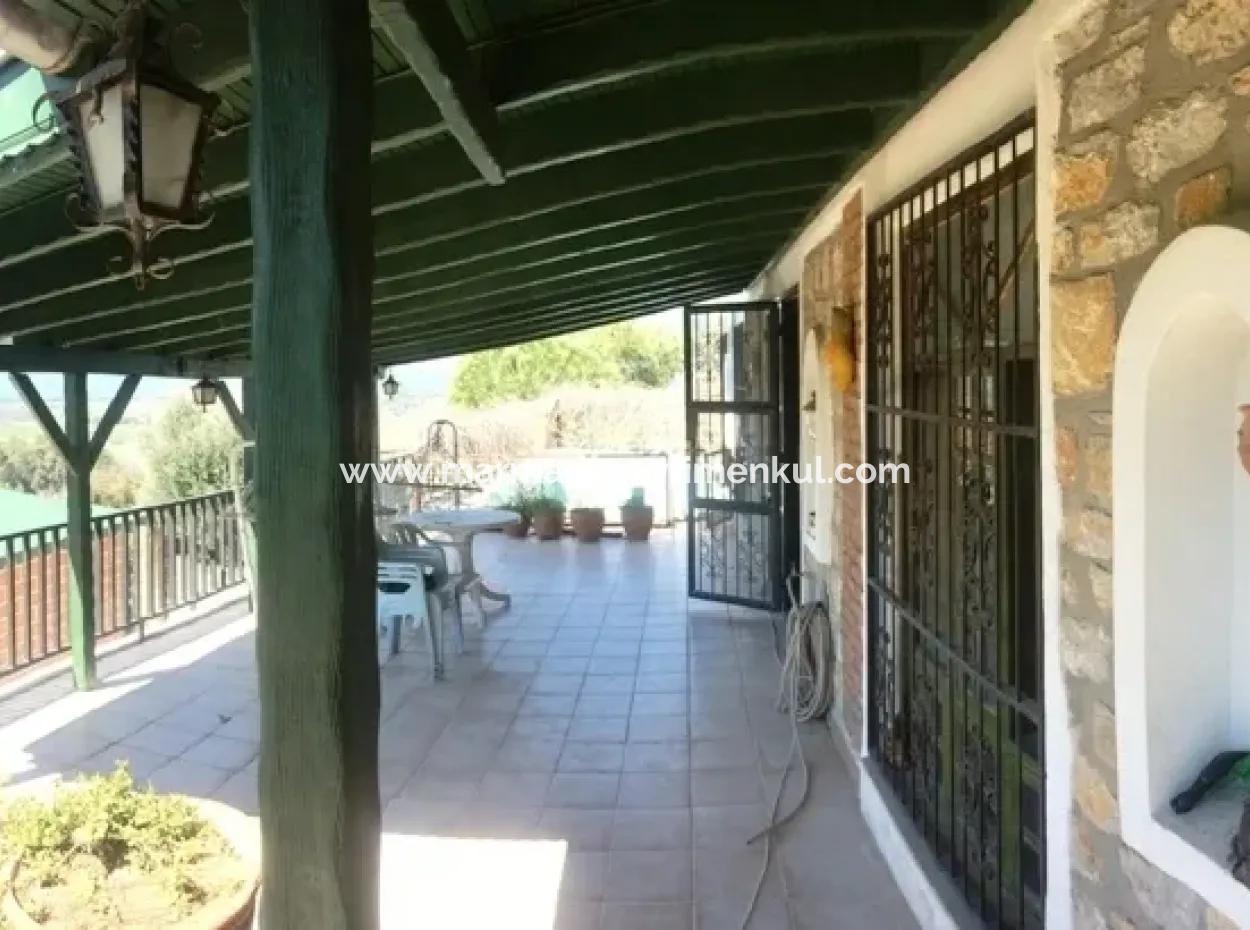 Stone Villa With Swimming Pool, 8 Rooms, 740M2 Plot For Sale In Gökova Region