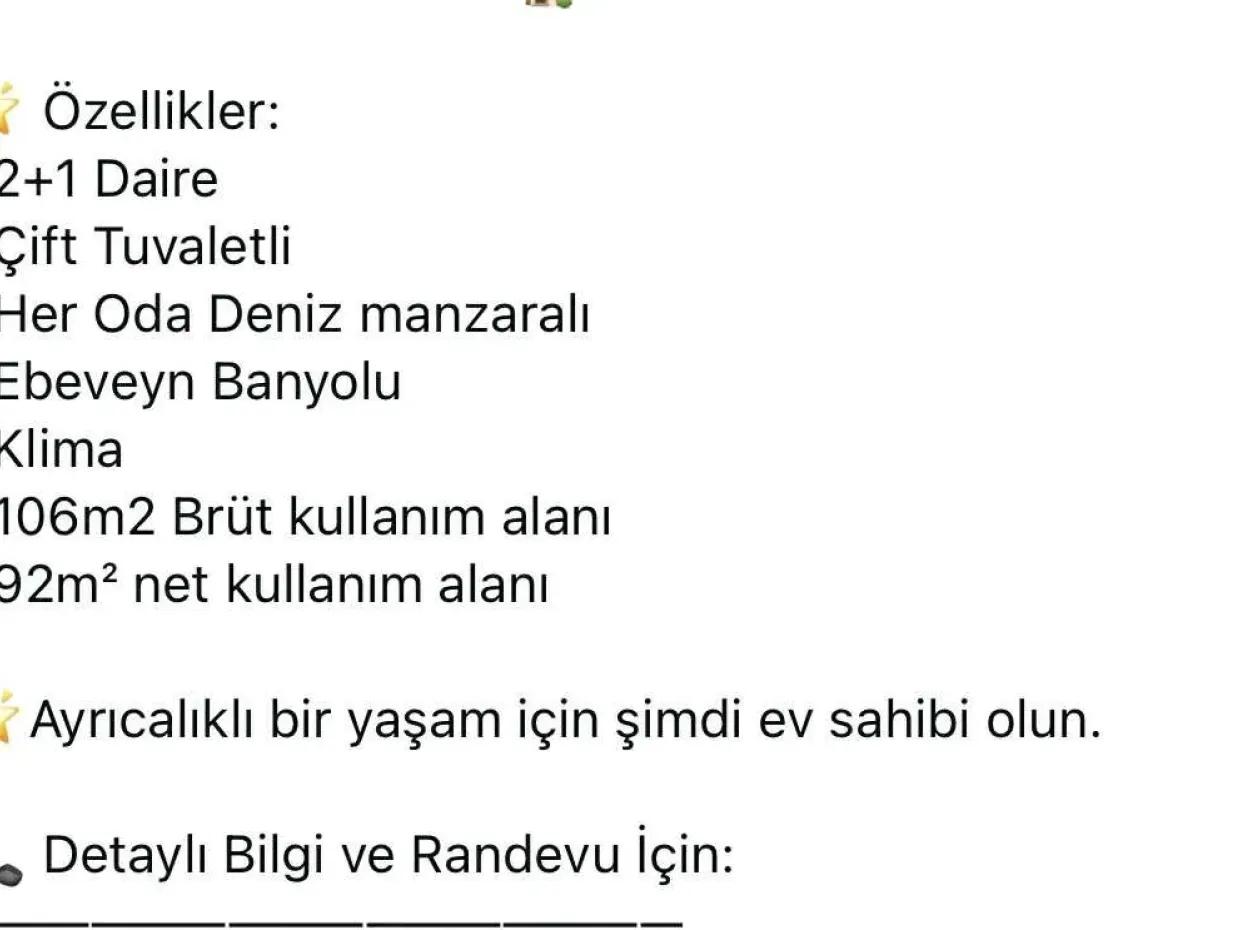 2 Rooms 1 Living Room 106M2 Mansion Apartment For Sale In A Magnificent Location By The Sea In The Center Of Marmaris