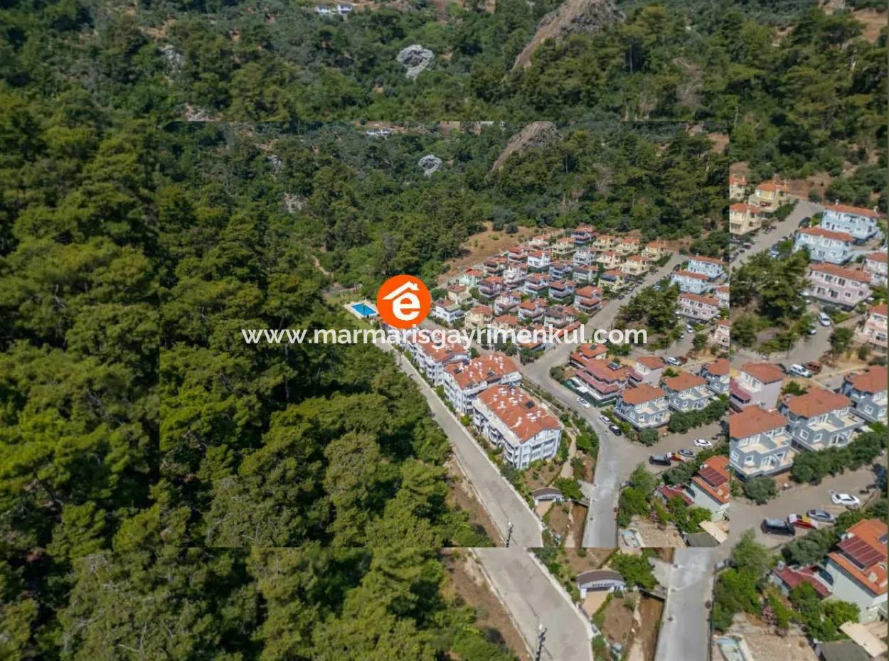 3 1 Garden Duplex Apartment For Sale In Beldibi Neighborhood Of Marmaris District In A Complex With Nature View Swimming Pool