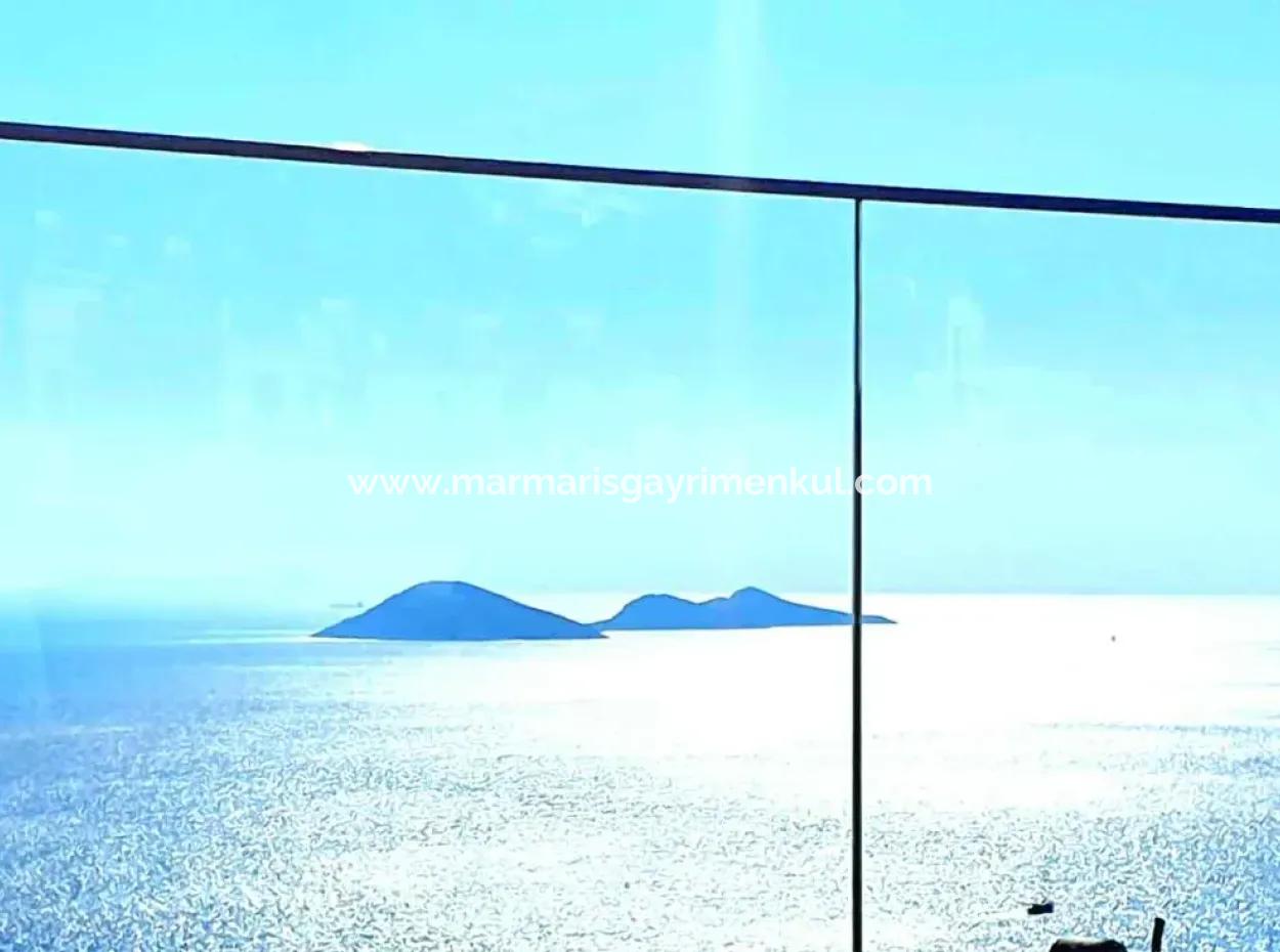 A Detached Villa For Sale With A Magnificent Sea View Swimming Pool In Kalkan Is A Custom-Made Villa