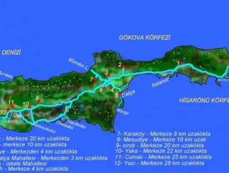 Land For Sale Suitable For The Construction Of A Seafront Hotel With 10000M2 Tourism Zoning At The Seafront In The District Of Datca