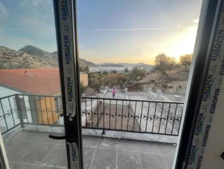 Villa For Sale In Marmaris Bozburun Neighborhood With Sea View, Fully Detached Garden, Parking Lot