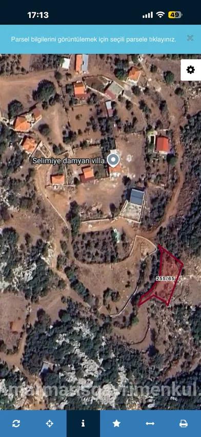 Marmaris Selimiye köyünde yatırım İçin uygun 773 m2 satılık tarla