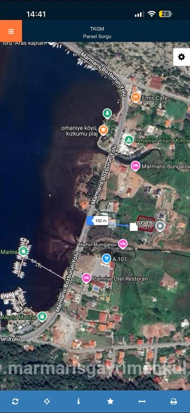 Marmaris Orhaniye Mah. Satılık Tarla - Tarla İmar Durumlu - 1.250 m²