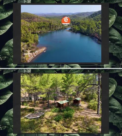 Marmaris Bördübet koyunda 7200 m² kanala cephe satılık tarla