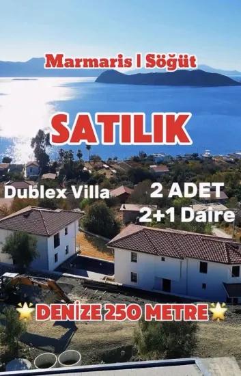 Marmaris Söğüt köyünde muhteşem Symi manzaralı Özel malikane
