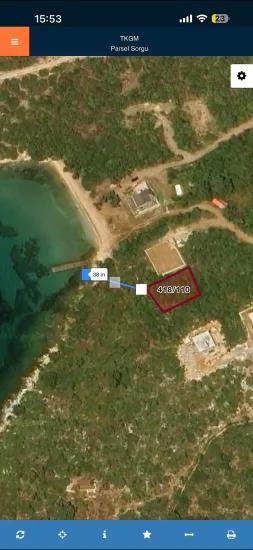 Milaş kıyıkışlacıkta denize sıfır satılık 650 m2 müstakil parsel
