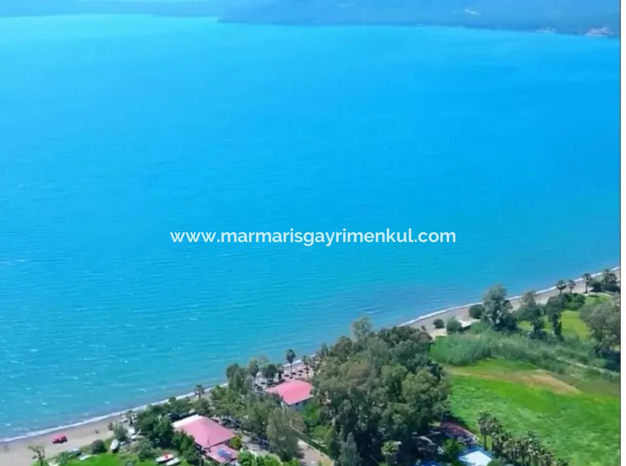 Marmaris Hisarönü Körfezinde 4000M2 Denize Sıfır Satılık Arsa